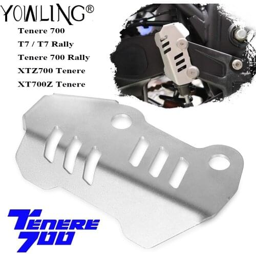 CNC Rear Brake Master Cylinder Protection For Yamaha Tenere 700 Rally T7 Rally XTZ700 XT700Z Tenere Heel Protective Cover Guard