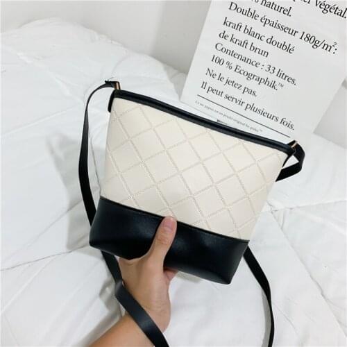 PU womens shoulder bag waterproof large capacity computer bag striped womens Messenger bag discount bags for women 2019 girl