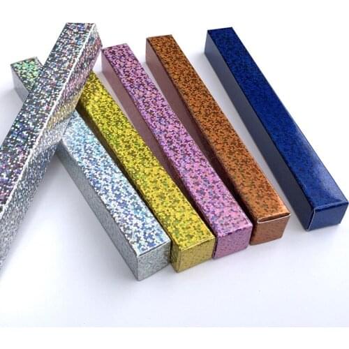 1000Pcs/Lot Colorful DIY Eyeliner Packing Box Laser Long Strip Retail Accessory Box Gift Cardboard Box wholesale
