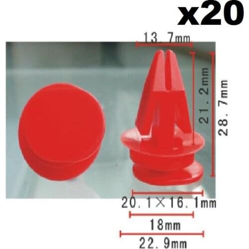 20 pieces of clip rocker panel For BMW Mini Cooper: 51717127742