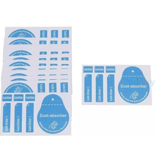 Wholesale 200PCS Dust Absorber Dedust Sticker Wet Dry Wipe Paper for Cell Phone Camera Lens LCD Screen Protectors Cleaning