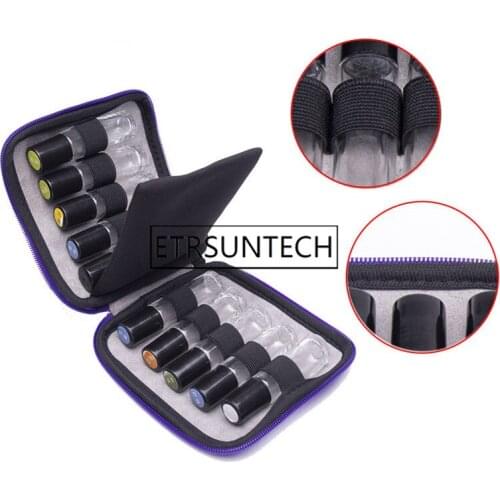 30pcs Essential Oils Carrying Case Holds 10ml Bottles Portable Small Size Essential Oils Roller Bottles Storage Organizer Bag