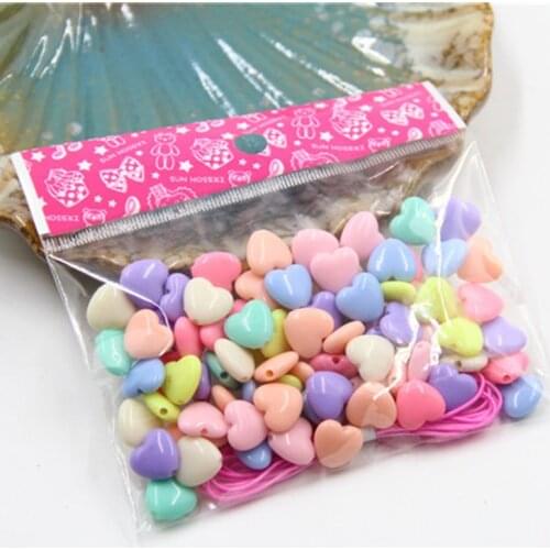 15 Shape DIY Beads Toys For Children Jewelry Making Lacing Necklace Girl Gift Beaded Bracelet Handicrafts Kids Arts Crafts Toy