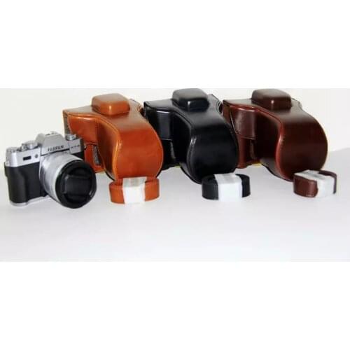 PU Leather Camera case Bag For Fujifilm XT30 XT20 Fuji XT10 XT20 High Quality PU Leather With Strap