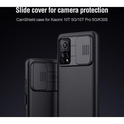 NILLKIN for Xiaomi 10T /10T Pro/K30 S 5G Cover ,Camera Protection Slide Protect Cover Lens Protection Case for Xiaomi 10T Pro