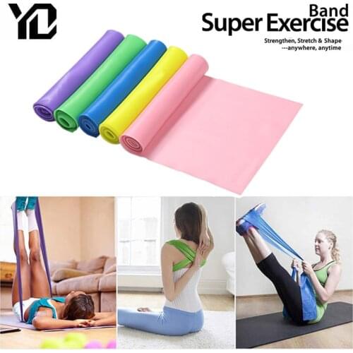 1.5-2M Yoga Pilates Fitness Rubber Resistance Bands Fitness Gym Training Elastic Band For Workout Crossfit Gym Elastic Band
