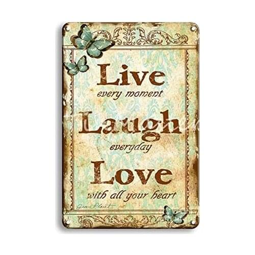 Art Christmas Tree Vintage Style Metal Sign Iron Painting for Indoor & Outdoor Home Bar Coffee Kitchen Wall Decor 8 X 12 Inch