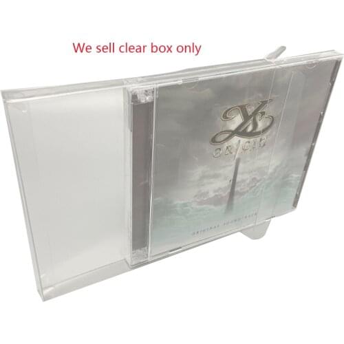 CD VCD album storage box collection display box transparent protective box For 3DS DC SS 1CD 2CD 3CD 4CD disc box protective