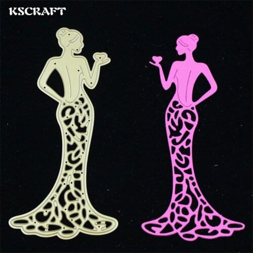 KSCRAFT Bride Metal Cutting Dies Stencils for DIY Scrapbooking/photo album Decorative Embossing DIY Paper Cards