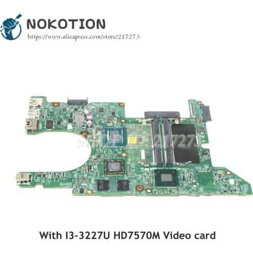 NOKOTION Laptop Motherboard For Dell 14Z 14Z-5423 Main board CN-0031D8 0031D8 G20R3 I3-3227U CPU HD7570M GPU