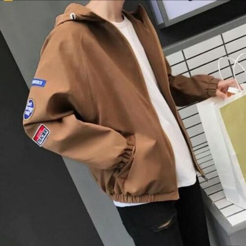 2020 New Mens Jacket Casual Loose Coat Youth Wear Students Spring and Autumn Coat Sports Wear jackets harajuku Sportswear