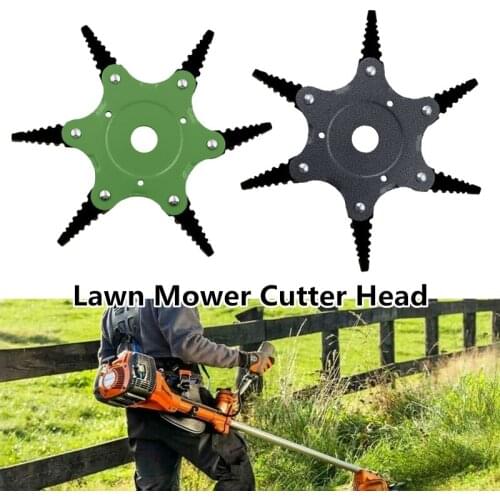 NEW Manganese Steel Cutter Blade 6 Teeth Grass Durable Trimmer Head Lawn Weeding Garden Tools Supplies Accessories Cutter Tool
