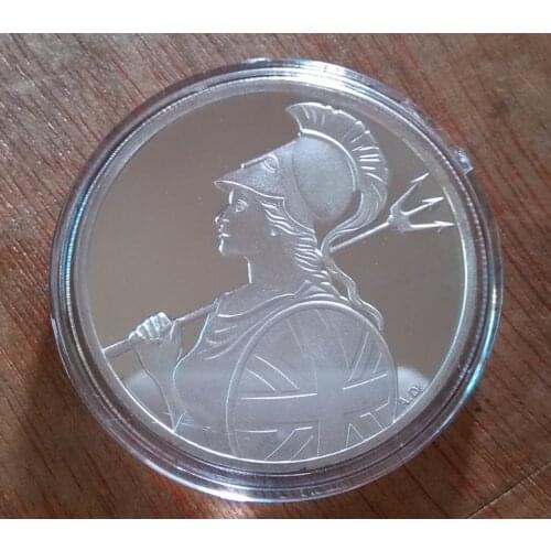 British Empire Rebirth 40mm Commemorative Silver Plated Coin Souvenir Challenge Collectible Coins Collection Art Craft