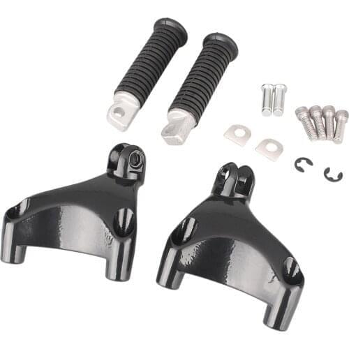 CNC Aluminum Motorcycle Rear Passenger Footrest Foot Pegs Pedals Kit For Harley Sportster 883/1200 2004-2013