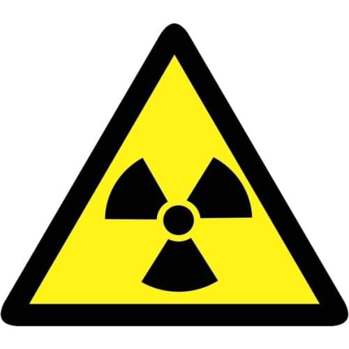 Warning Danger Radiation Risk Car Sticker Automobiles Motorcycles Exterior Accessories Vinyl Decals for Bmw Audi Ford,15cm*13cm