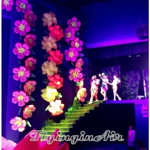8m/10m Various String Flower Decorative Inflatable Flower Chain for Stage and Event