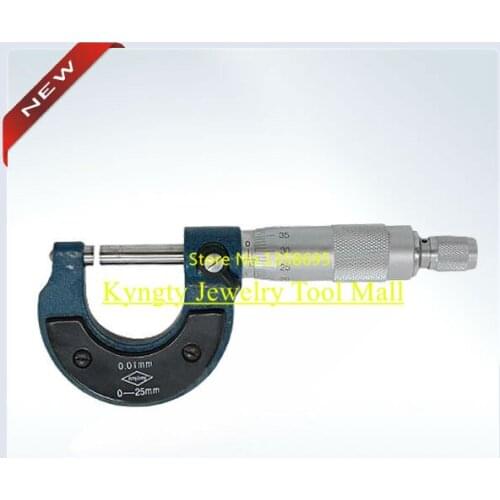 Free Shipping Measures from 0-25mm Micrometer Caliper Goldsmith Tools Jewelry Caliper Jewelry Making Tools jewellery tools
