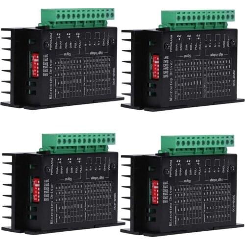 TB6600 DC 4A 9-42V Stepper Motor Driver CNC Controller Is Suitable for 28/39/42/57 Stepper Motors (4 PCS)