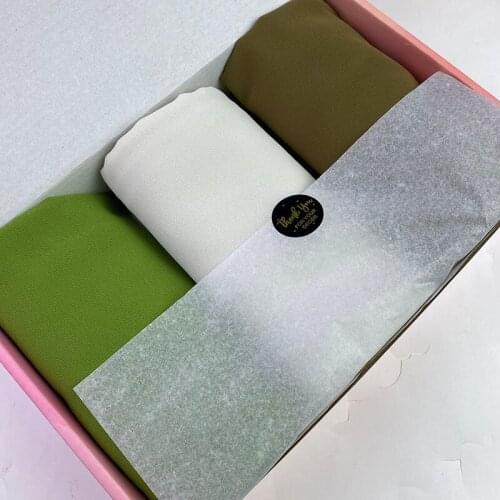 Wholesale Heavy Chiffon Scarf Hijab With box Malaysian Hijab Muslim Head Scarf Ladies Shawl and Wrap Female Foulard Stoles