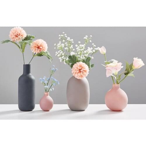 Home Decoration Accessories Modern Flower Vase Vases for Flowers Ceramic Vase Small Living Room Decoration Office Decoration