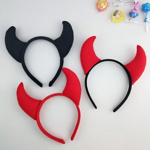 Funny Devil Ears Headband Horns Ear Children Headbands Halloween Party Adults Decoration Props