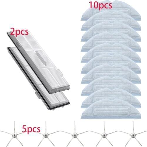 High Quality Hepa filter Mopping Cloths Side brush for Xiaomi Roborock T7S T7plus T7Splus S7 Mopping Cloth Spare Parts