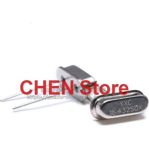 10pcs line passive crystal / HC-49US 18.432MHz 20ppm 20PF X49SD18432MSD2SC