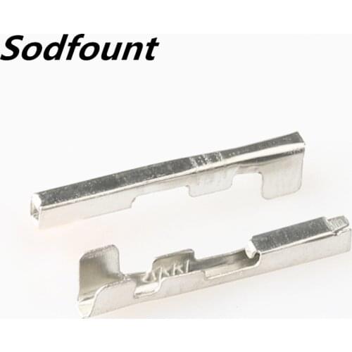 100pcs H62 brass tinned 0.6mm automotive terminal Automotive connector female terminal DJ621Y-0.6A