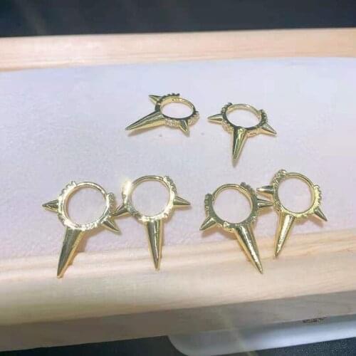 2pairs/lot High Quality women/girls CZ crystal small round hoop earring