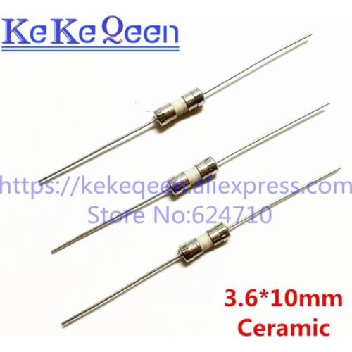 50pcs/lot F2A 250V 3.6*10mm Miniature Fuses 2A 2000MA 3.6x10 Fast Blow Axial Lead Ceramic Fuse FREE SHIPPING