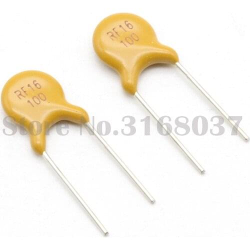 50PCS PPTC Resettable Fuse 16V 1A 1000mA Pitch 5mm DIP Type