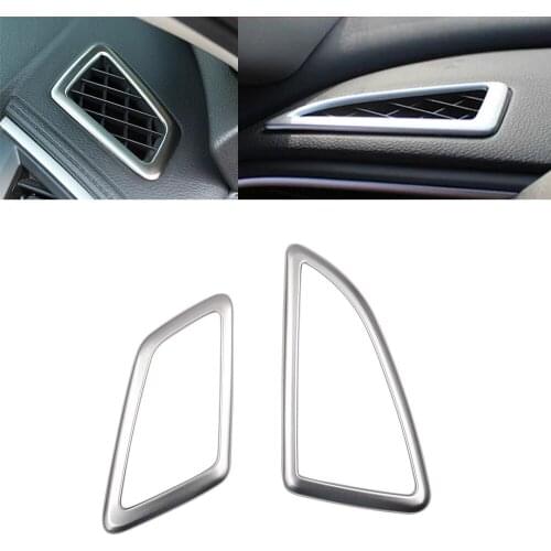 ABS Chrome Center Console Dashboard Dash Side Air Vent Trim Cover Bezel Garnish Molding Fit For Honda Civic 2016 2017 LHD