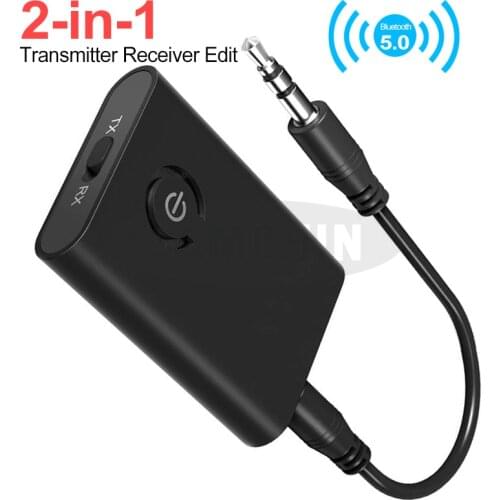 2 IN 1 Wireless Bluetooth 5.0 Adapter HIFI Bluetooth Receiver Bluetooth Transmitter For Speaker with Audio 3.5mm Jack Cable