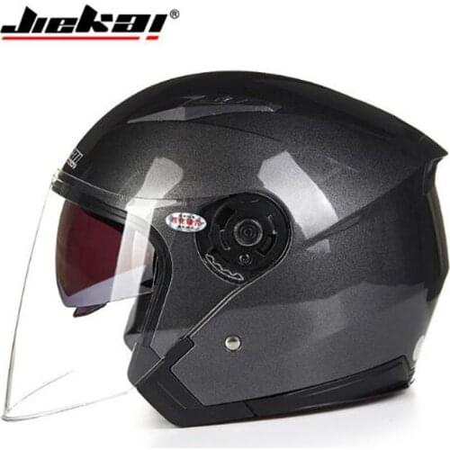 More color women men Daul visor Motorcycle helmet Half face JIEKAI 512 electric bicycle motorbike scooter safety helmet