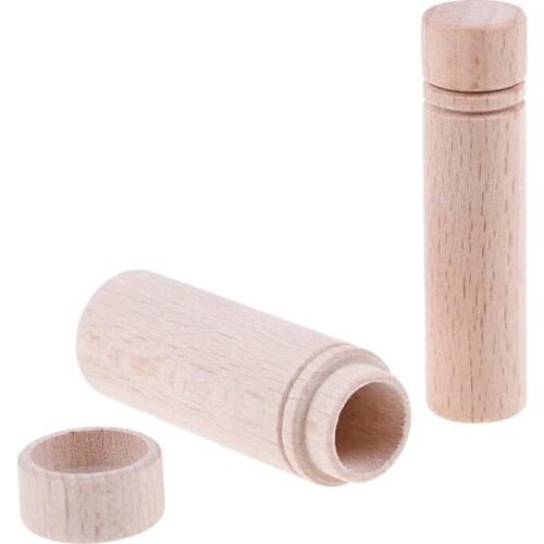 Needles Storage Case Wooded Container DIY Sewing Embroidery Pins Organizer