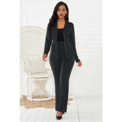 Suit Women Work Pant Suits OL 2 Piece Set for Women Business interview suit set uniform Pencil Pant Office Lady Women Suits