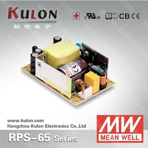Meanwell RPS-65 AC/DC Single Output Green PCB Type Medical Power Supply 65W 3.3V/10A 5V/10A 7.5V 12V/5.42A 15V 24V 48V/1.36A