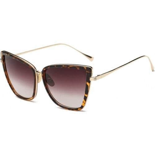 Fashion Butterfly Sunglasses Women Designer Sun Glasses for Driving UV400 Metal Eyewear Gafas De Sol Summer Equipment 0734WD