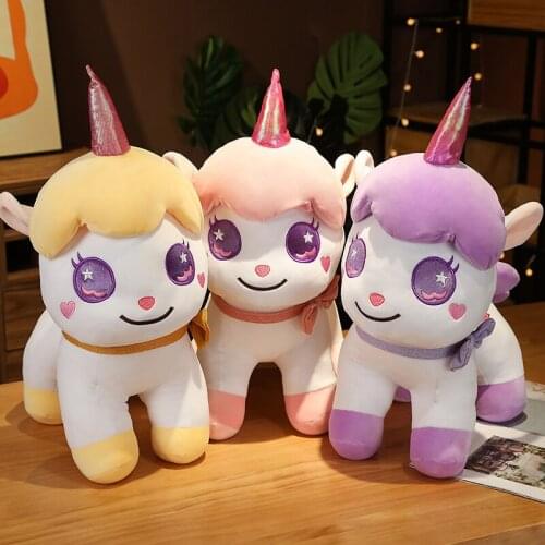 23-85cm Soft Unicorn Plush Toy Baby Kids Appease Sleeping Pillow Doll Animal Stuffed Plush Toy Birthday Gifts for Girls Children