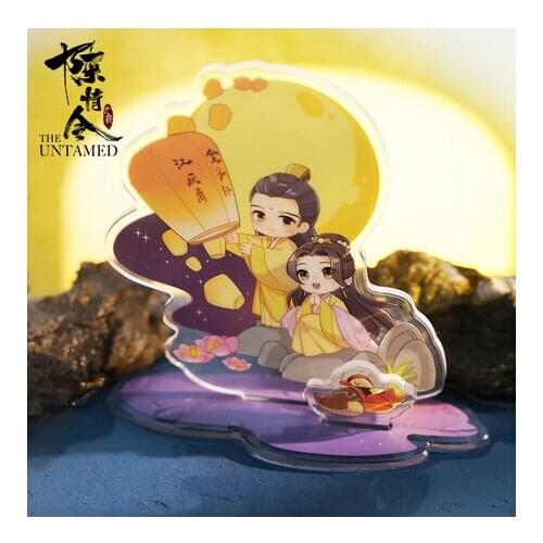 NewThe Untamed MDZS Valentines Day Cartoon Figure Stand Model Jiang Yanli Jin Zixuan Gift Acrylic Desktop Decor Toy Cosplay