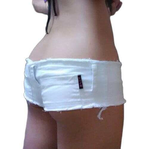 Tassel Low Rise Waist Hot Short High Cut Sexy Denim Booty Sexy Jeans Shorts Vintage Cute Micro Mini Short Club Wear Plus Size 35