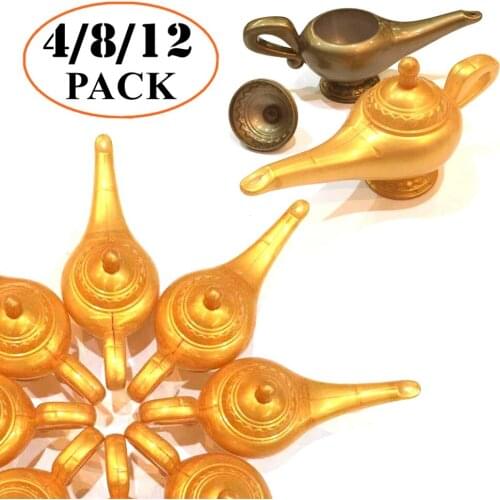 Plastic Fairy Tale Genies Lamp Vintage Retro Gift Toys Halloween Decoration Christmas Party Lamps Props Accessories