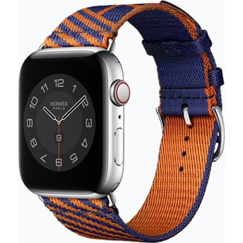 Strap For Apple Watch band 44mm 40mm 42mm 38mm 44 mm Jumping Single Tour Woven Nylon nato Bracelet iwatch serie 5 4 3 se 6