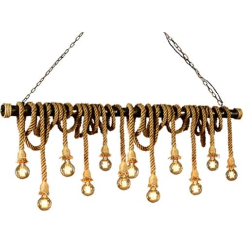 Retro industrial wind loft water pipe twine restaurant coffee shop bar clothing store Internet cafe bar decoration chandelier