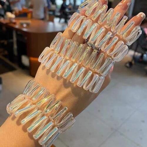 Resin Womens Scrunchies Shiny Bling Laser Telephone Wire Line Hair Rubber Bands Elastic Hairbands Reflective Hair Ties Rope