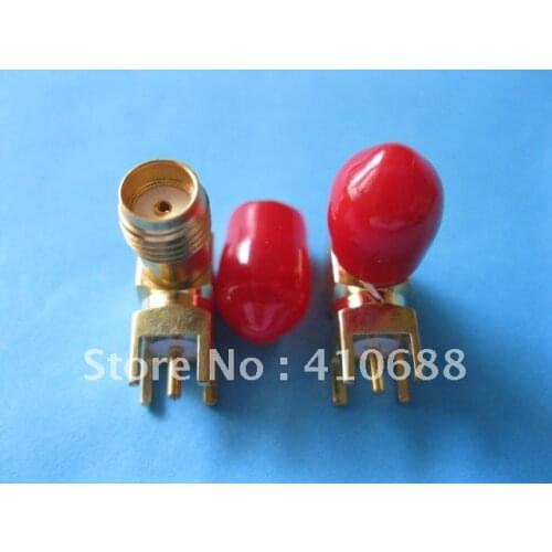 SMA RF Female Board Mount Coaxial Connector 90'Angle 10 pcs per lot