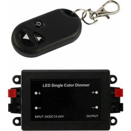 LED Single Color Dimmer Switch 3 RF Remote Wireless 24V 12V Controller LED 8A A2F4 R7C6 K9R7