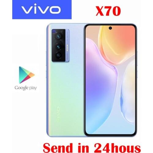 New Official Original VIVO X70 5G Cell Phone MTK Dimensity1200 6.56inch AMOLED 40MP Camera OriginOS 4400mAh 44W Super Charge NFC