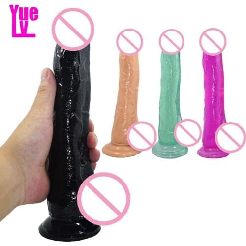YUELV Sex Toys For Women 10.62inch Giant Big Realistic Dildo Huge Flexible Penis With Suction Cup G-spot Dildo Adult Sex Product