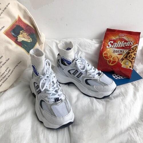 2021 spring and autumn female Harajuku style net red casual breathable comfortable platform sneakers